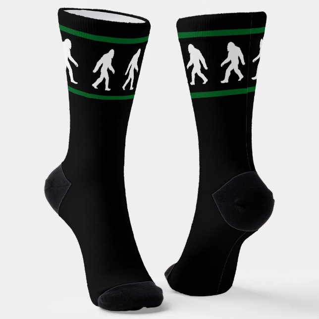 Chaussette Grand Pied qui Marche Sasquatch Cool Croyant (Angulaire)