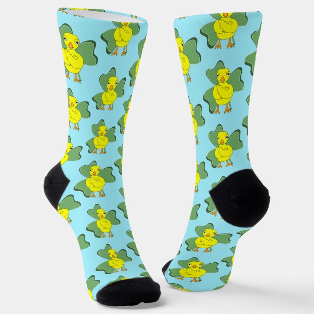 Chaussette Grandes Chaussettes Motif Shamrock (Angulaire)