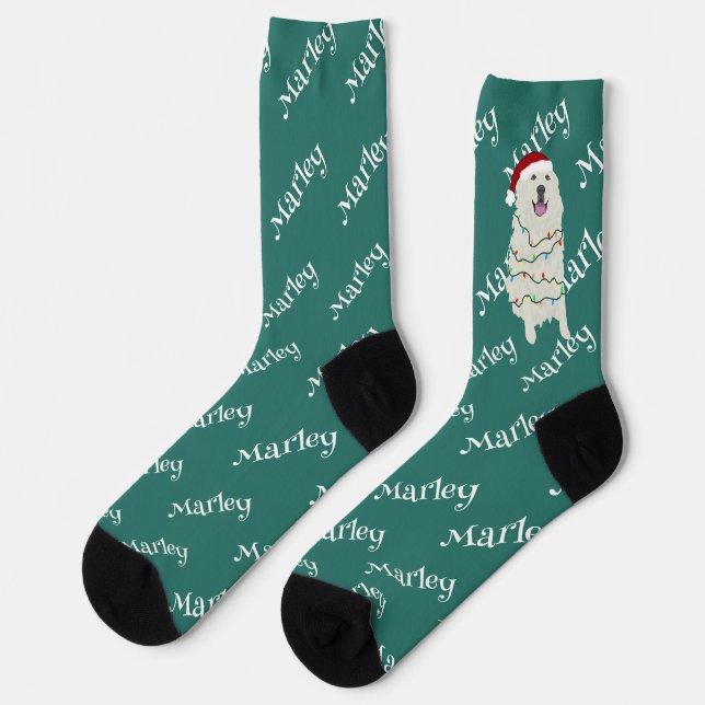 Chaussette Grands Pyrénées de Noël (Gauche)