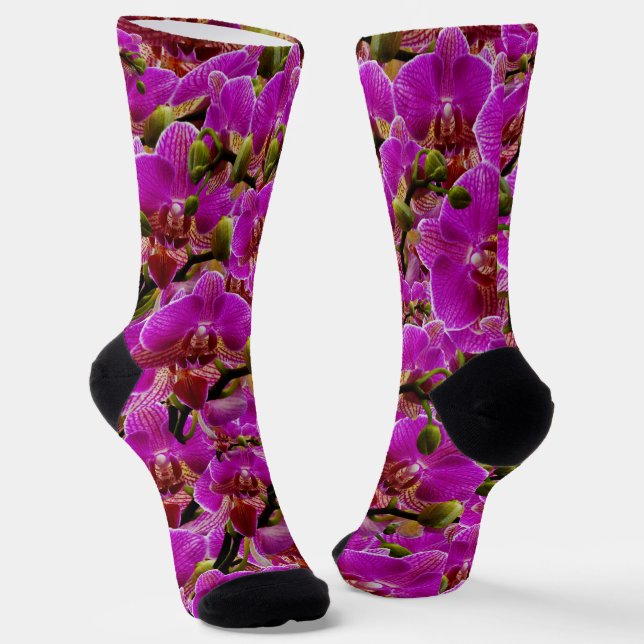 Chaussette Grappes radieuses : La Symphonie de l'Orchidée Mag (Angulaire)