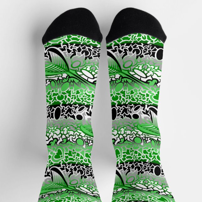 Chaussette Gribouillis de la fierté Aro (Haut)