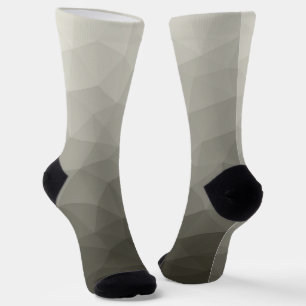 Chaussette Gris brun clair dégradé de l'armée maille géométri