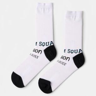 Chaussette Groom Squad groomsman bachelorparty ajouter le nom