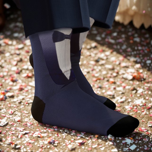 Chaussette Groomsman Man of Honor Blue Tuxedo Chaussettes Mar (Who wouldn't want socks as a thank you gift for being your Man of Honor? Add their name!)