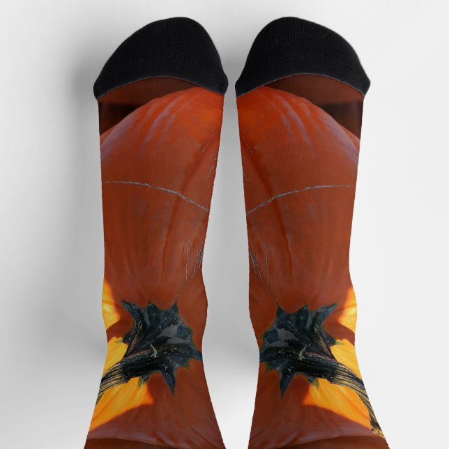 Chaussette Grosse citrouille orange (Haut)