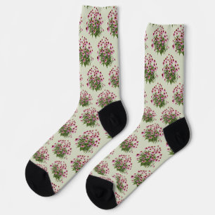 Chaussette Groupe de Rudbeckies roses