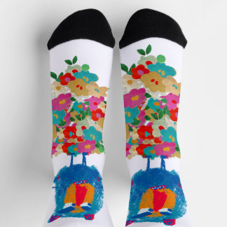 Chaussette Grumpy Giant on Pastel Blooms