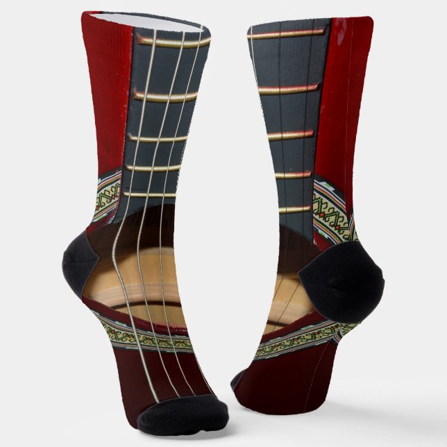 Chaussette Guitare classique Brown, Chaussettes d'équipage (Angulaire)