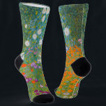 Chaussette Gustav Klimt - Jardin des fleurs<br><div class="desc">Jardin aux fleurs - Gustav Klimt en 1905-1907</div>