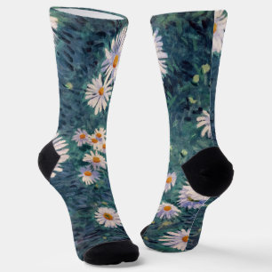 Chaussette Gustave Caillebotte - Parterre de marguerites, dét