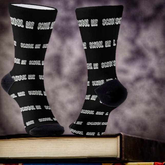 Chaussette H. Métal Translucide-Wht (Let the world know that you want to be informed-when you wear these socks!)