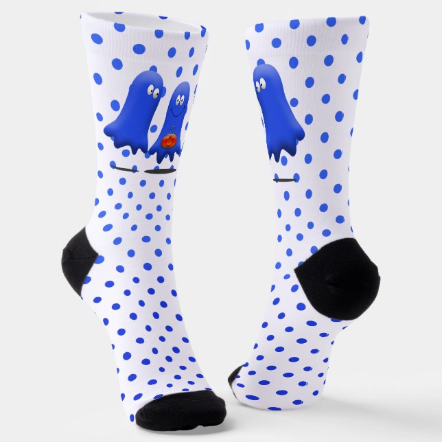 Chaussette Halloween Blue Man Ghosts (Angulaire)