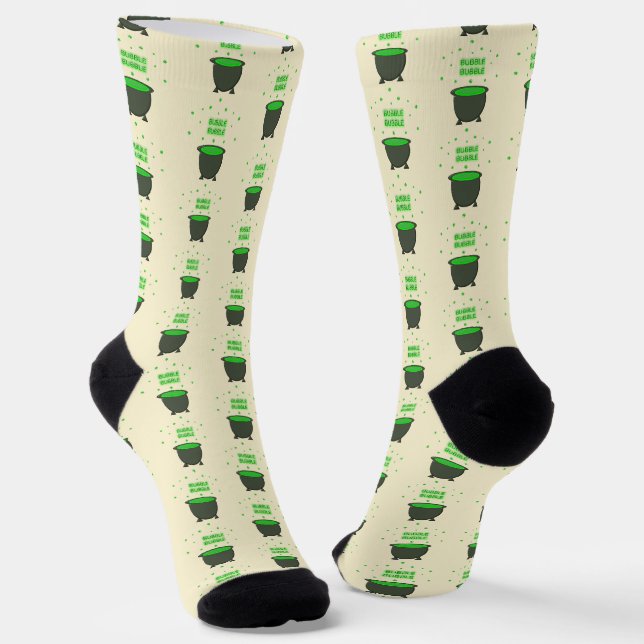 Chaussette Halloween Cauldron et Bubbling Green Brew (Angulaire)