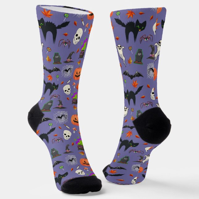 Chaussette Halloween Éffrayante Et Mignonne (Angulaire)