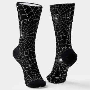 Chaussette Halloween en toiles d'araignées