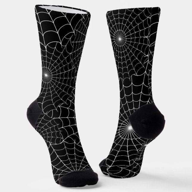 Chaussette Halloween en toiles d'araignées (Angulaire)