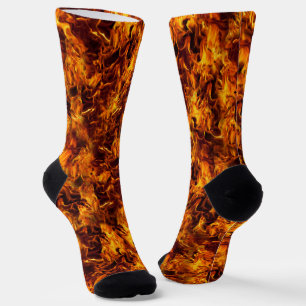 Chaussette Halloween et flammes