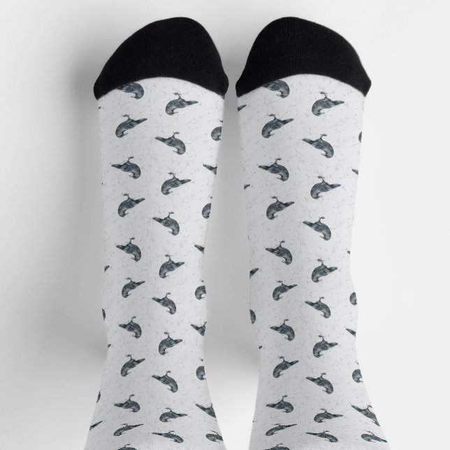 Chaussette Halloween noir et blanc blanc blanc blanc blanc bl (Haut)