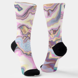 Chaussette Harmonie de marbre pastel