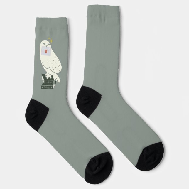 Chaussette Hedwig avec lettre dessin fantaisiste (Droite)