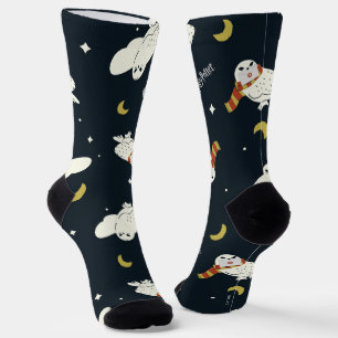 Chaussette Hedwig Motif Clair de Lune Nocturne
