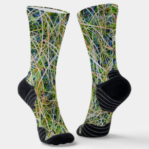 Chaussette Herbe à Oiseaux Ornementale Fine