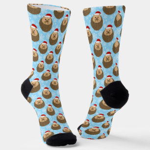 Chaussette Hérisson de vacances Cute Funny Chaussettes d'anim