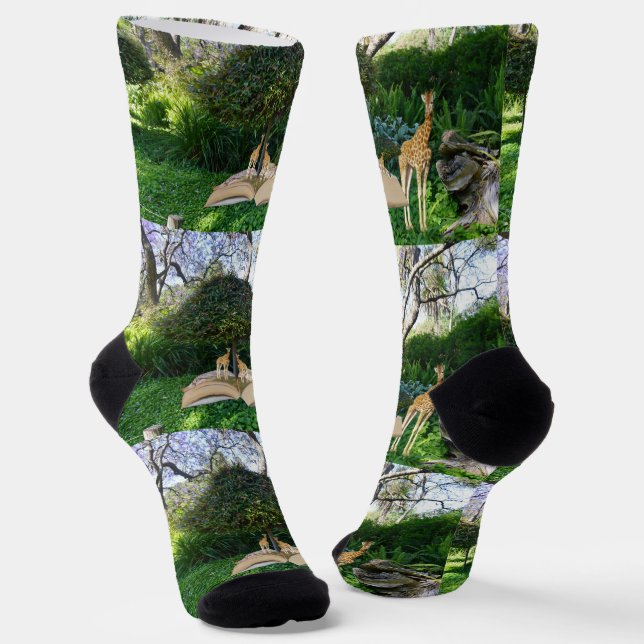 Chaussette Heure du livre d'histoire de Giraffe, Chaussettes  (Angulaire)