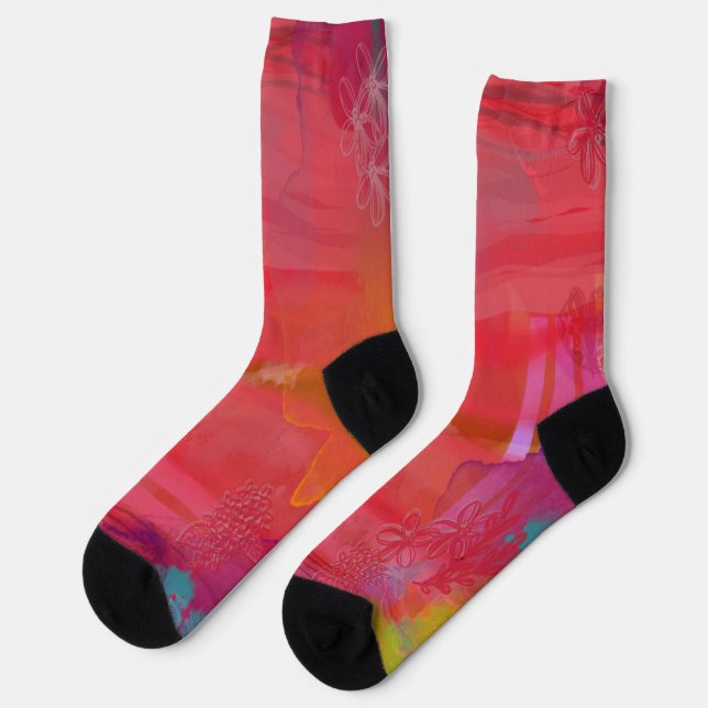 Chaussette Heureux et Coloré Multimédia Mélangé (Gauche)