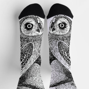 Chaussette Hibou à oreilles courtes