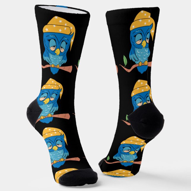 Chaussette Hibou endormi Thunder_Cove (Angulaire)