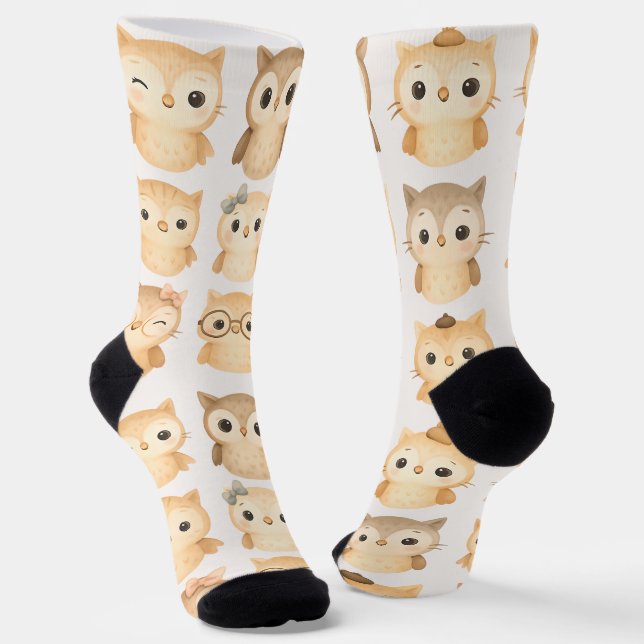 Chaussette Hiboux sages (Angulaire)