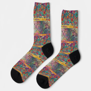 Chaussette Hippie rétro" Chaussettes Dreams Patchwork