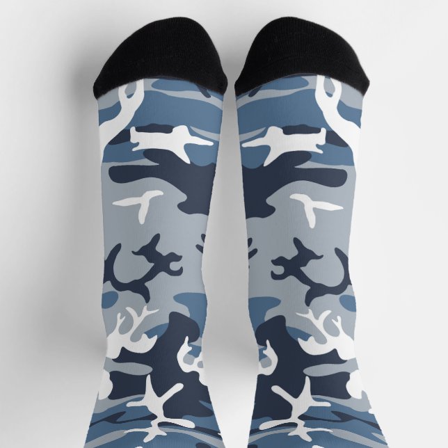 Chaussette Hiver Camouflage bleu neige, Militaire, Armée (Haut)