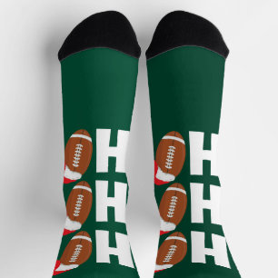 Chaussette Ho Ho Ho Football   Drôle d'humour de Noël