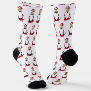 Chaussette HO HO HO Très drôle Père Noël Costume Chien Sarcas