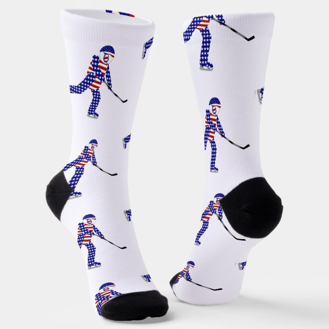 Chaussette Hockey sur glace des États-Unis (Angulaire)
