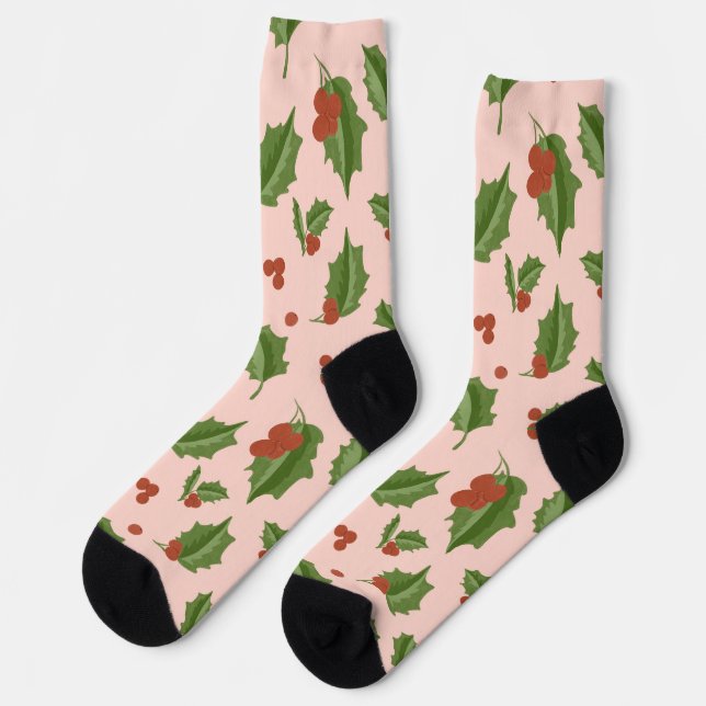 Chaussette Holly Berry Christmas Socks (Gauche)