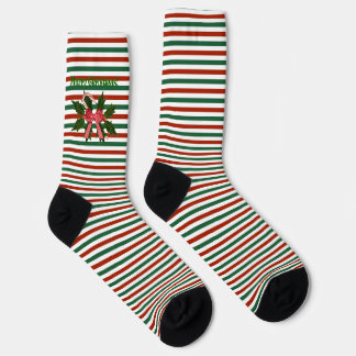 Chaussette Holly Jolly Joyeux Chaussettes elfes rayées de Noë