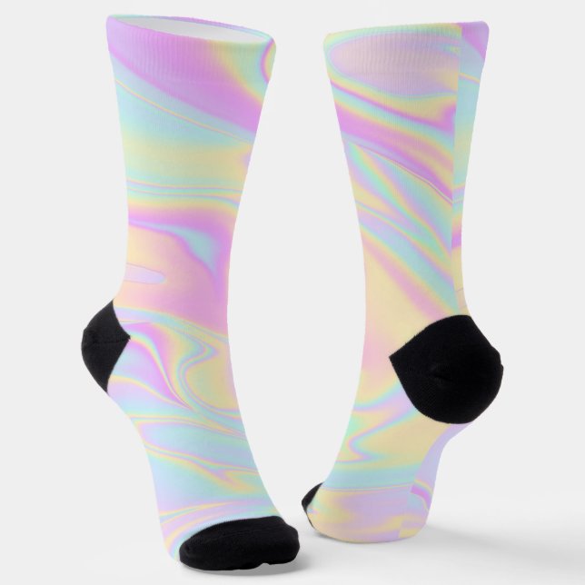 Chaussette Holographique Pastel Arc-en-ciel (Angulaire)