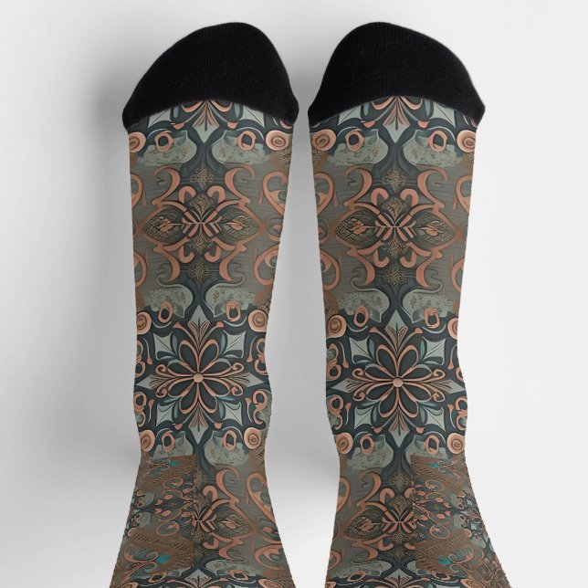 Chaussette Homely cottage pattern (Haut)