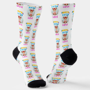 Chaussette Hope Faith Love