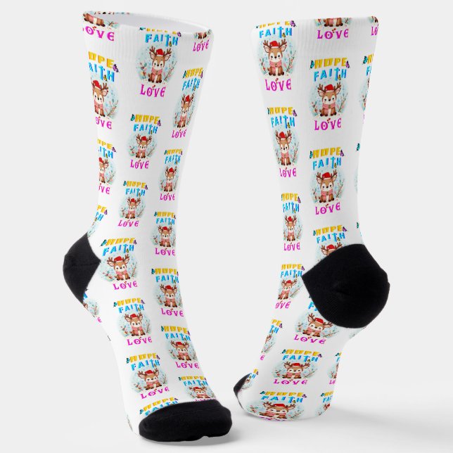 Chaussette Hope Faith Love (Angulaire)