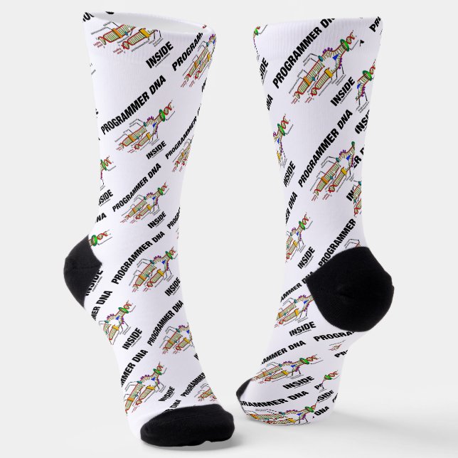 Chaussette Humour de biologie moléculaire : ADN de programmeu (Angulaire)