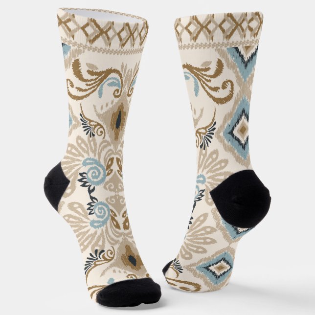 Chaussette Ikat Chevron Paisley (Angulaire)