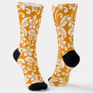 CHAUSSETTE ÎLE PLUMERIA (ORANGE)