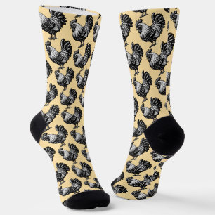 Chaussette Illustration complexe du coq