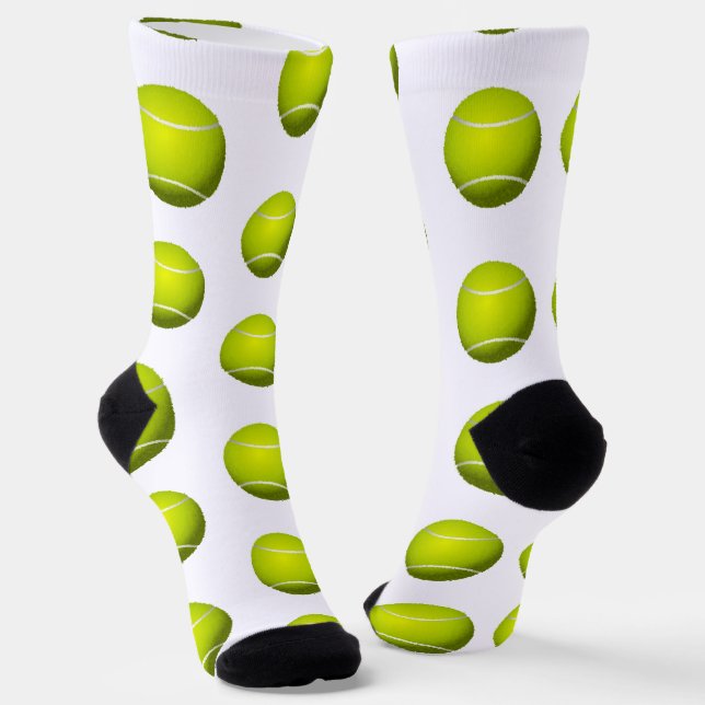 Chaussette Illustration Des Ballons De Tennis (Angulaire)