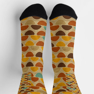 Chaussette Illustration géométrique colorée artistique – Mode