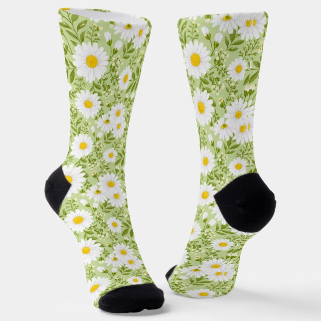 Chaussette Illustration vectorielle de marguerite printanière (Angulaire)